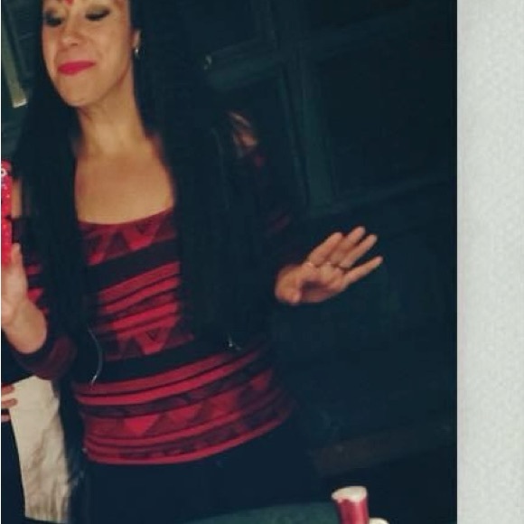 American Apparel red aztec dress AND halter body suit - Picture 11 of 12